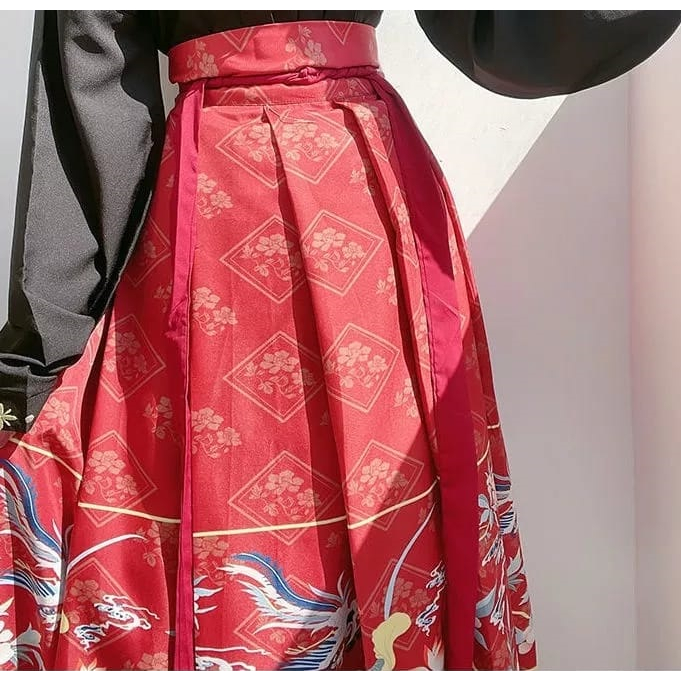 daidai (Ready Stock) Mamianqun Hanfu Cheongsam Baju Long Skirt Chinese ...