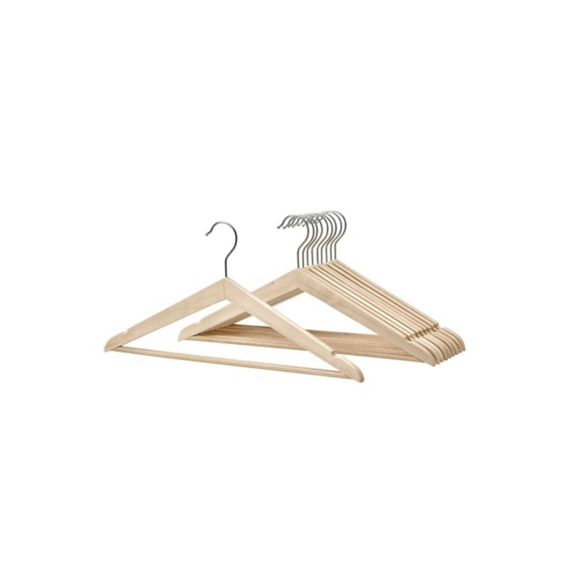 HANGER KAYU IKEA HANGER BAJU KAYU WOOD KRANGA 10PCS PACK Shopee Malaysia