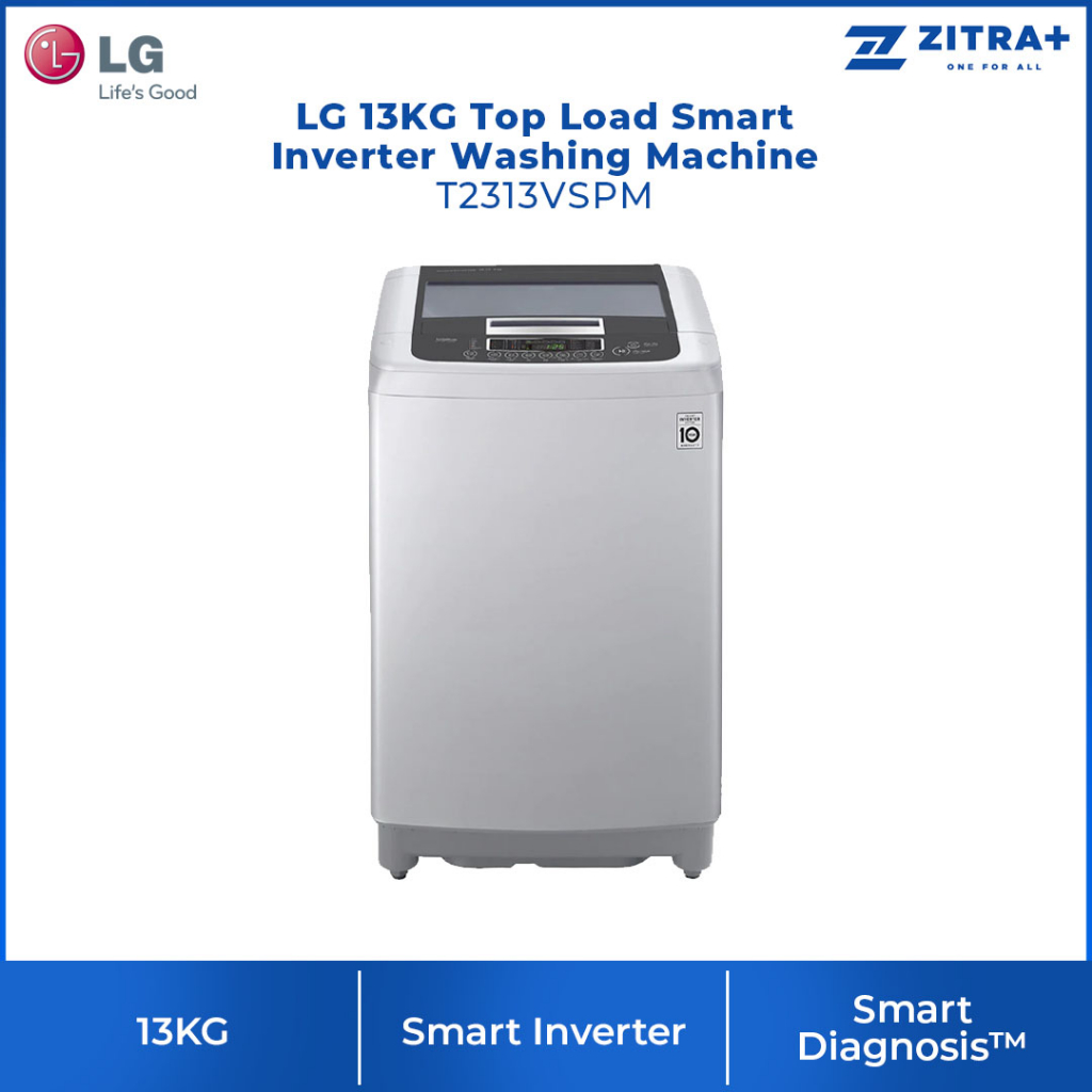 LG 13KG Top Load Smart Inverter Washing Machine T2313VSPM TurboDrum