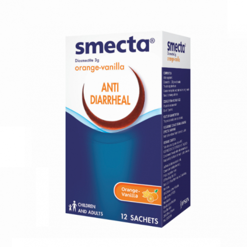 Smecta Orange Vanila Flavour 3g x 12 Sachets [BOX] [Expiry 01/2026 ...