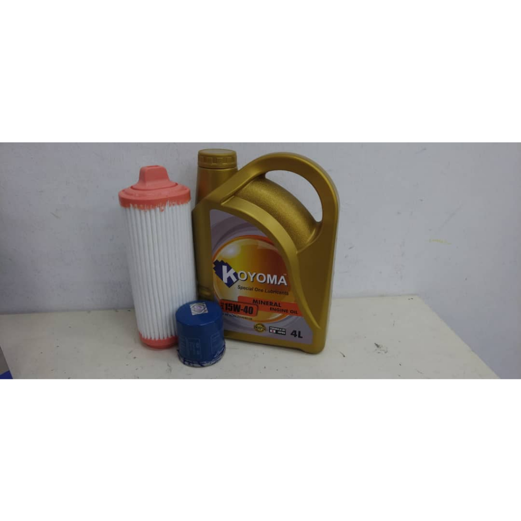 KIA PICANTO 2019year OIL FILTER + AIR FILTER + KOYOMA 15W40 MINERAL