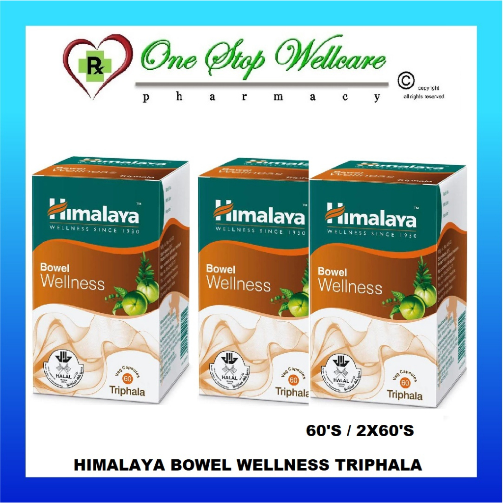 HIMALAYA BOWEL WELLNESS TRIPHALA 60'S / 2X60'S (EXP08/2024) Shopee