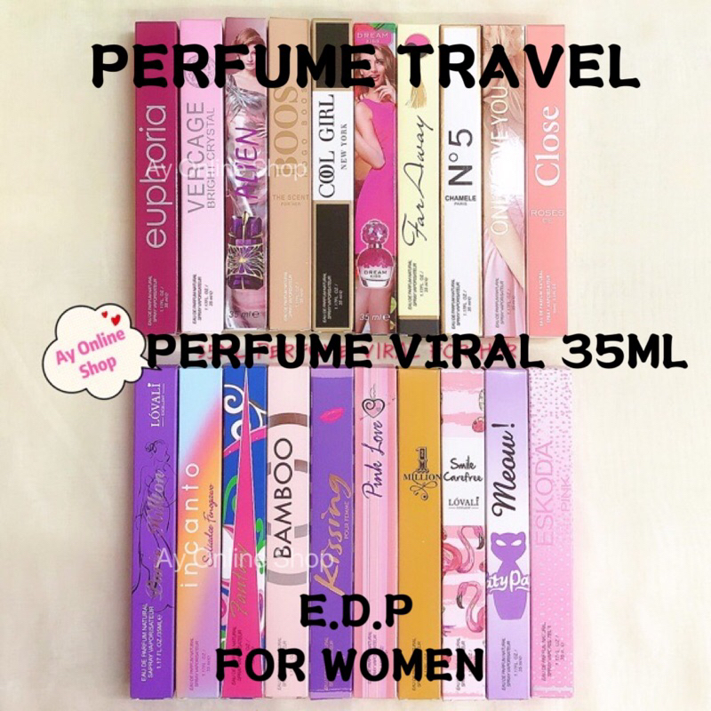 35ml Viral Pocket Perfume Edp For Women Her Perfume Travel Perfume Panjang Spray Minyak