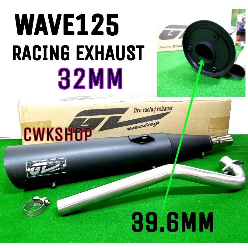 WAVE125 CUTTING STANDARD RACING EXHAUST 28MM/32MM GL | Shopee Malaysia