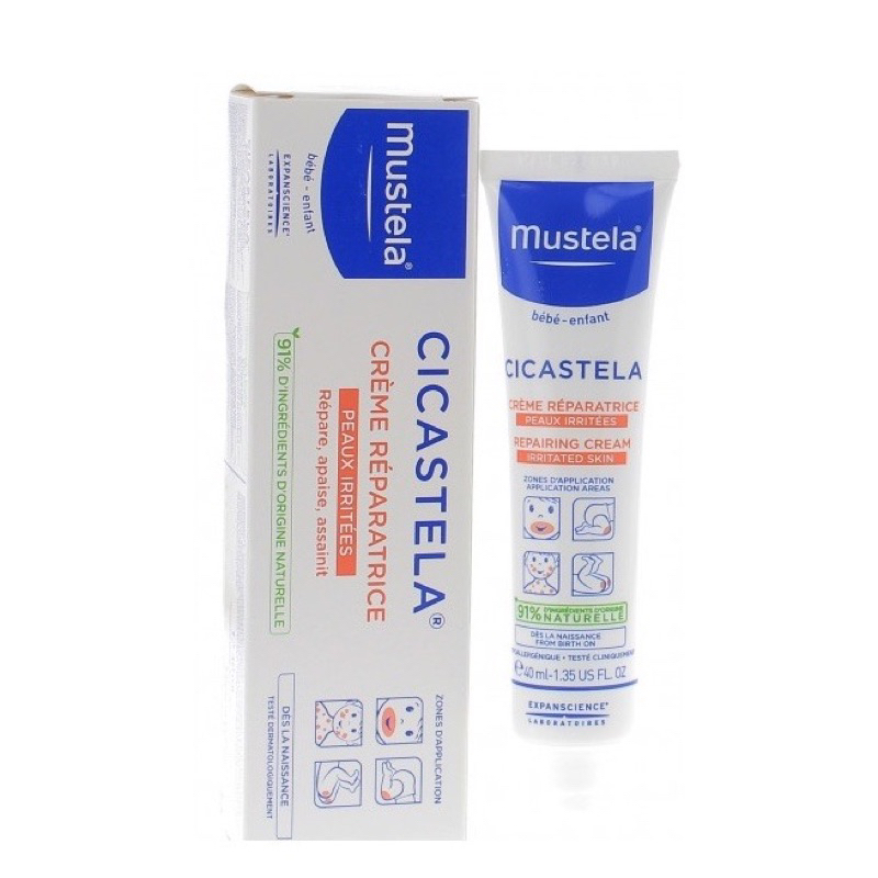 Mustela Cicastela Moisture Recovery cream 40ml Burns , Rashes , Dry