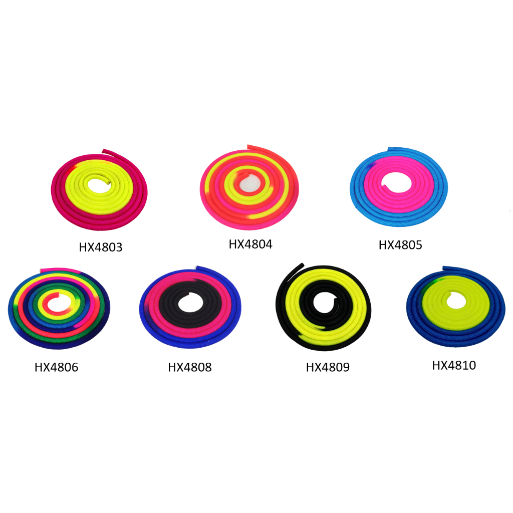 SPORTS GYM ROPE #RAINBOW COLOR RHYTHMIC GYMNASTICS ROPE SOLID ...