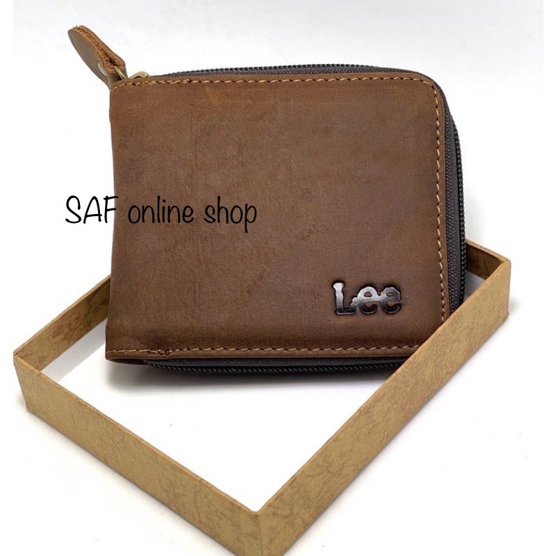 Mens Wallet ZIP Leather (with box)lelaki dompet gift Mens Wallet ZIP Leather (with box)lelaki dompet gift