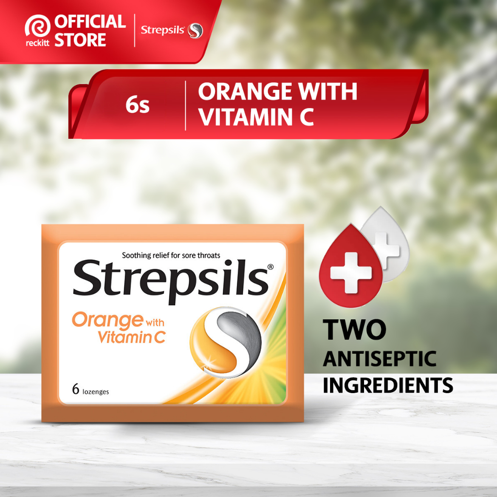 Strepsils Orange with Vitamin C (6's) | Shopee Malaysia