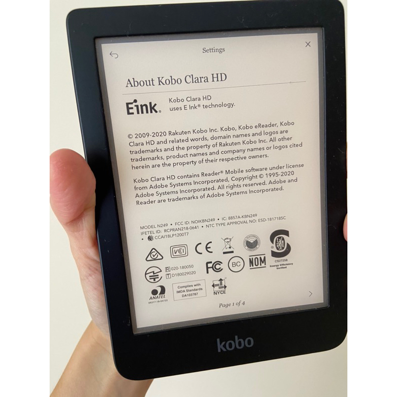 [🌸Used] Rakuten Kobo Clara HD Ereader Shopee Malaysia