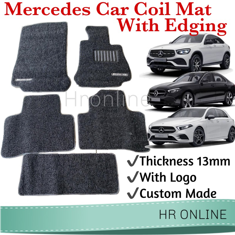 Mercedes Benz Car mat coil mat rubber mat with edge Shopee Malaysia