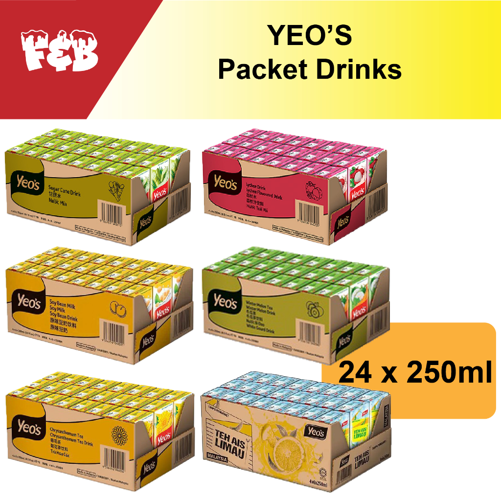 Yeo's Packet Drinks (24*250ml) Shopee Malaysia