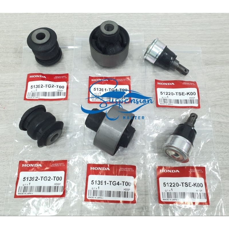 6 IN 1 SET - FRONT LOWER ARM BUSH/ BALL JOINT/ SET - HONDA BRV 2016 ...