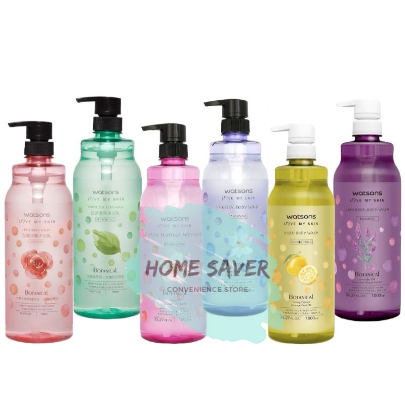 WATSONS Body Wash Love My Skin Body Bath Cherry Blossom/Rose/Freesia