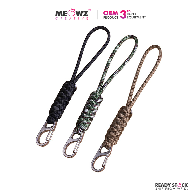 Minimalist Easy Metal Hook Keychain Paracord Sport Heavy Duty Sport Hiking Strap Equipment