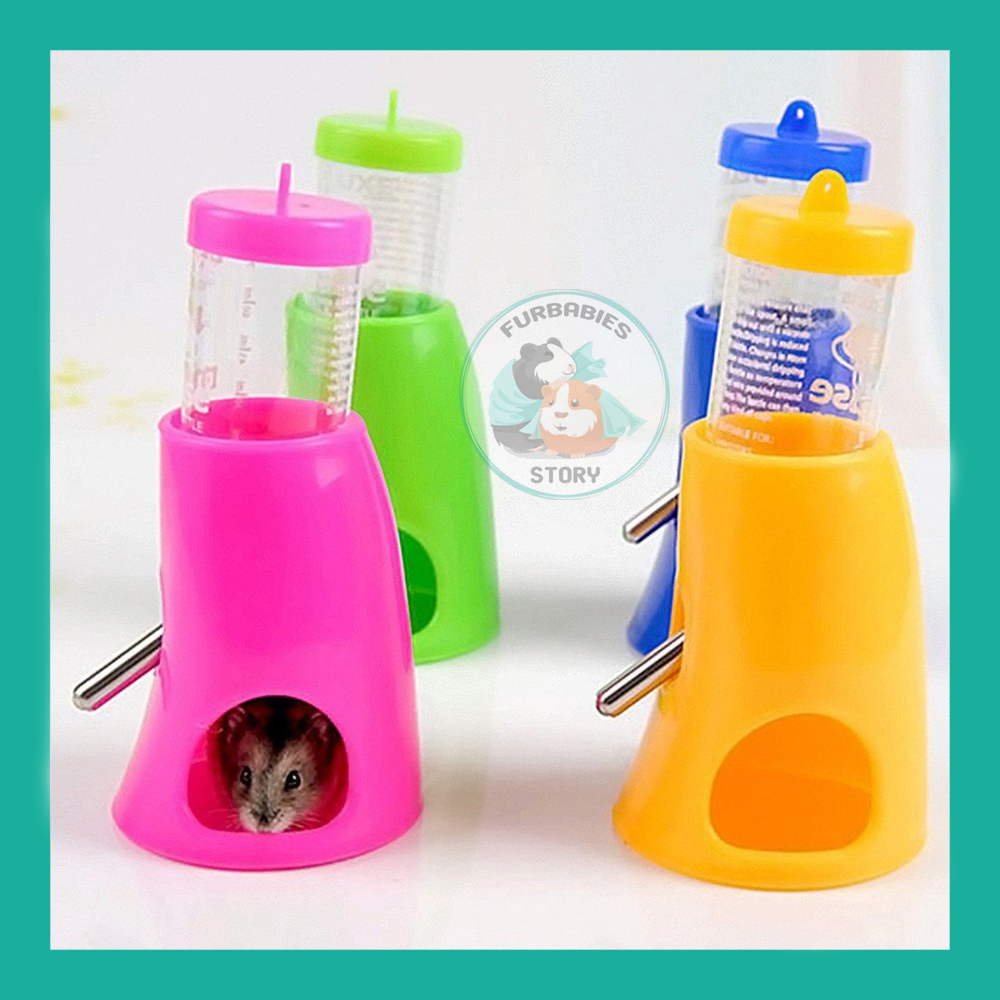 [𝗥𝗘𝗔𝗗𝗬 𝗦𝗧𝗢𝗖𝗞] 80ml CARNO Hamster Water Bottle with Stand for Gerbils and Small Animals Botol air