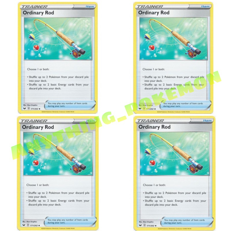 Pokmon Trainer Card - Ordinary Rod 171/202 NORMAL/REVERSE HOLO | Shopee  Malaysia