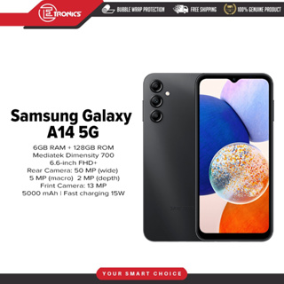 Samsung Galaxy A14 5G Smartphone, 6GB RAM+128GB ROM, 6.6” FHD+ PLS  Display, MediaTek Dimensity 700, 5000mAh (Typ) Battery