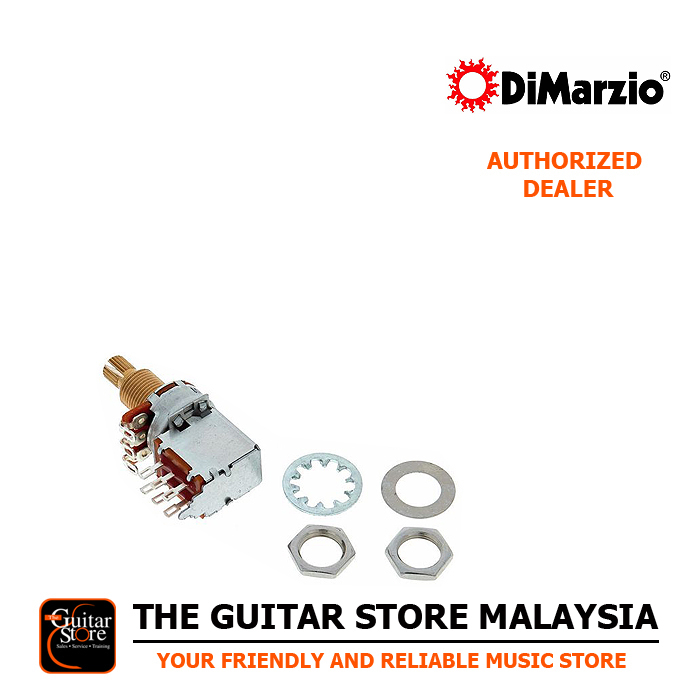 Dimarzio Pro Parts EP1201PP 500K Push/Pull Audio Taper Split Shaft Pot Potentiometer (DPDT