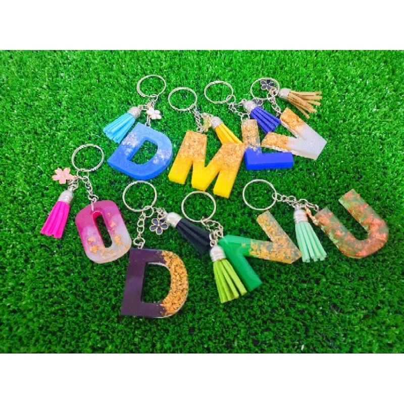 RESIN HURUF / RESIN KEYCHAIN ALPHABETS Shopee Malaysia