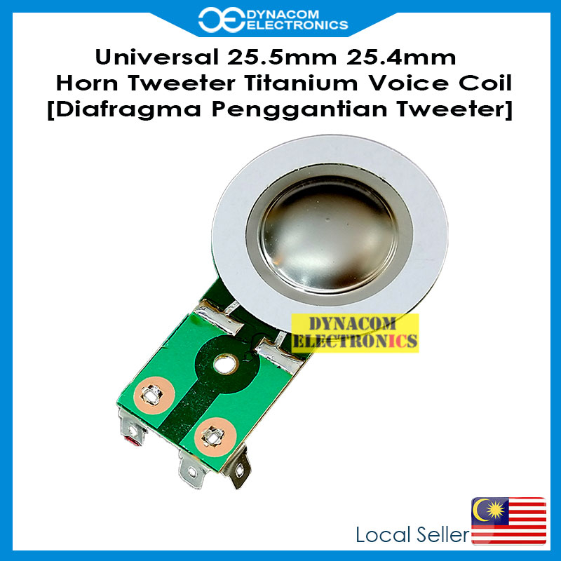 Universal 25.4mm 25.5mm Horn Tweeter Titanium Voice Coil Diaphragm ...