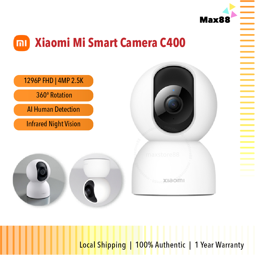 Global Version Xiaomi Smart Camera C400 Security With 2.5K Clarity 4MP 360°  Rotation AI
