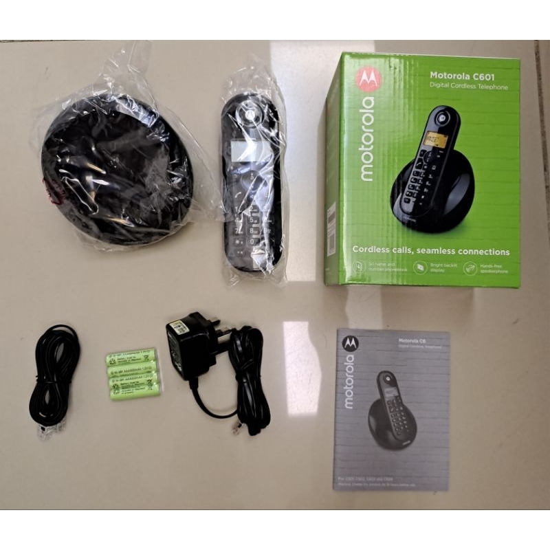 Motorola Cordless Phone FREE 4 rechargeable batteries 3month warranty