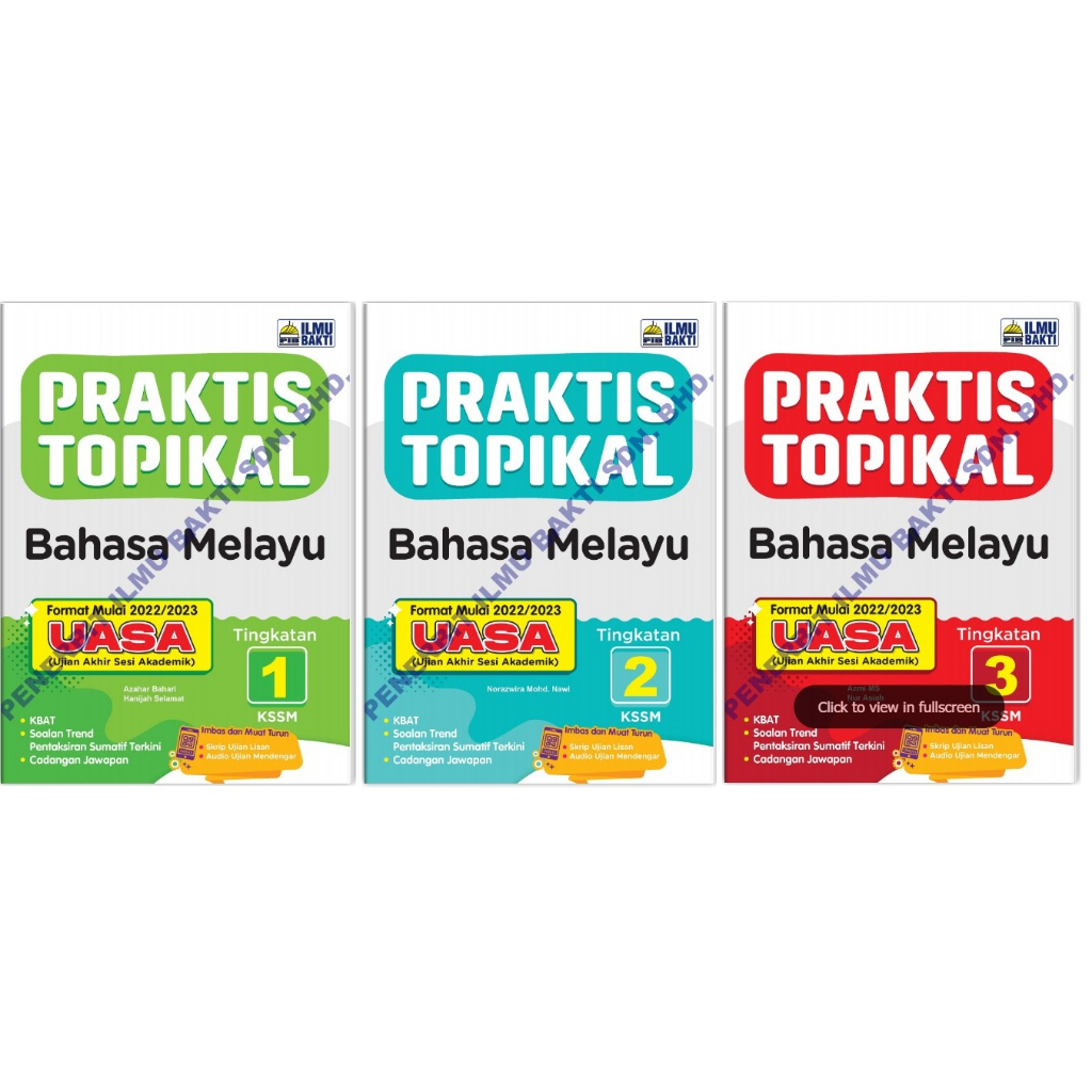 PRAKTIS TOPIKAL Bahasa Melayu UASA Tingkatan 1,2,3 (KSSM-2023) | Shopee ...