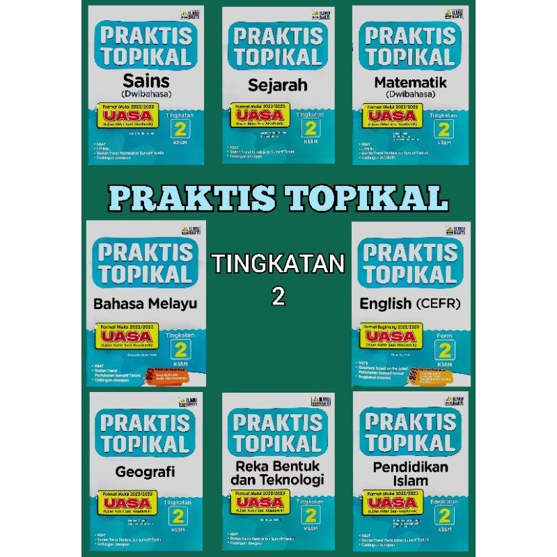 Buku Latihan Praktis Topikal Uasa Tingkatan 2 Kssm 2023 Pib Shopee Malaysia 5043