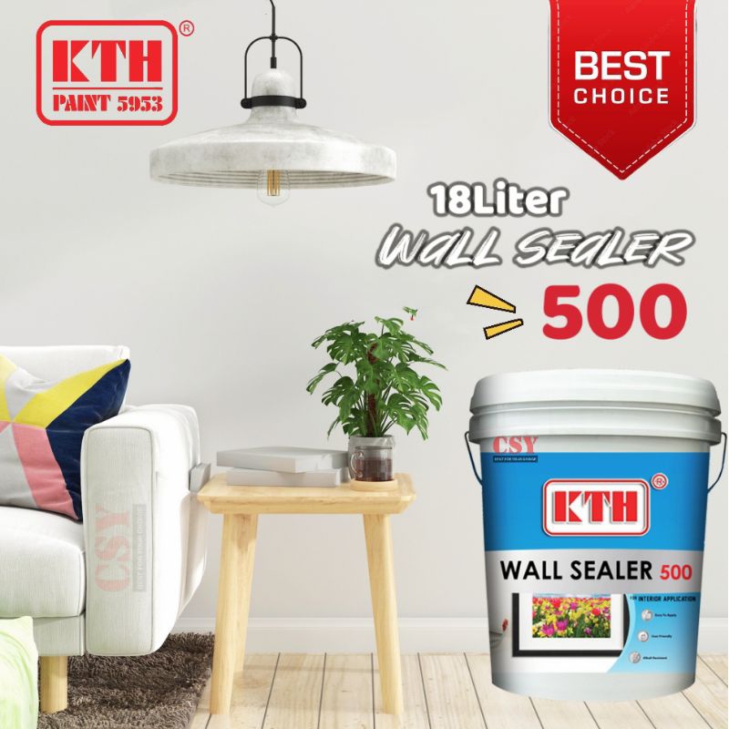 KTH Paint Wall Sealer Interior 500 18Liter White / Undercoat Dalam