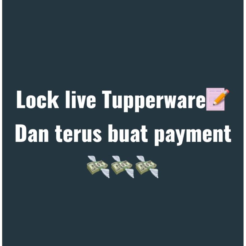 🔥 LOCK LIVE TUPPERWARE 4 🔥 | Shopee Malaysia