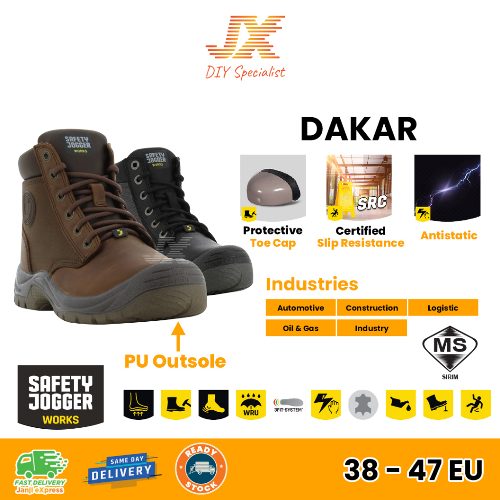 Safety jogger DAKAR hiking shoes construction Industrial Steel Toe  Cap,Working Safety Shoes