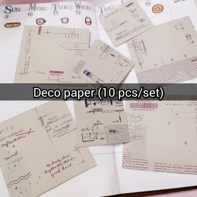Deco paper (2 sizes * 5 pcs, 10 pcs/set) | Shopee Malaysia