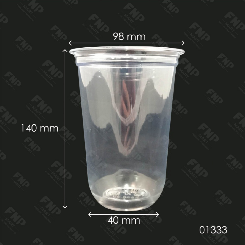 PET 20oz CUP (CLEAR) _ 98MM (100'S) | Shopee Malaysia