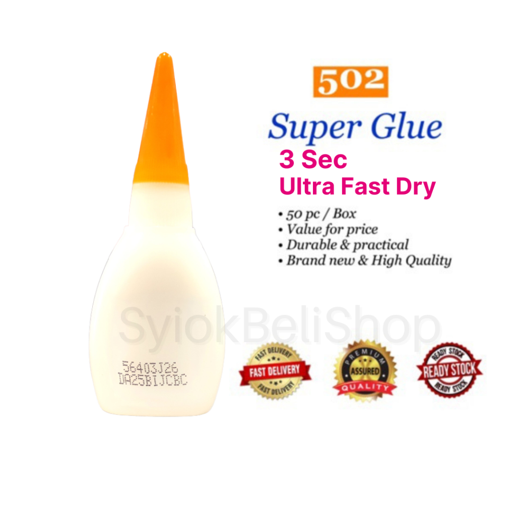 502 Super Glue Super Fast Drying Glue 3 Sec Heavy Duty Glue Shopee