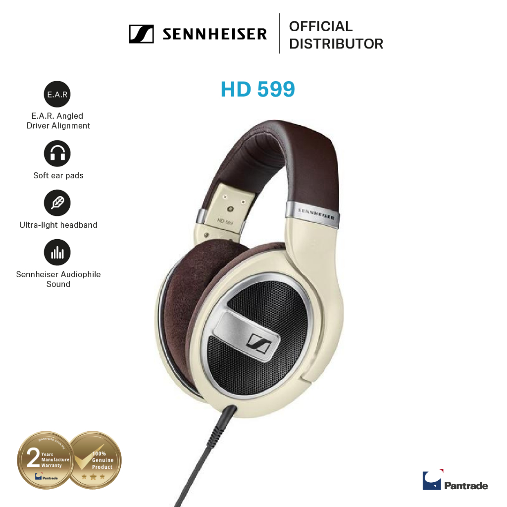 Sennheiser HD 599 High End Open Back Stereo Around Ear Headphones Shopee Malaysia