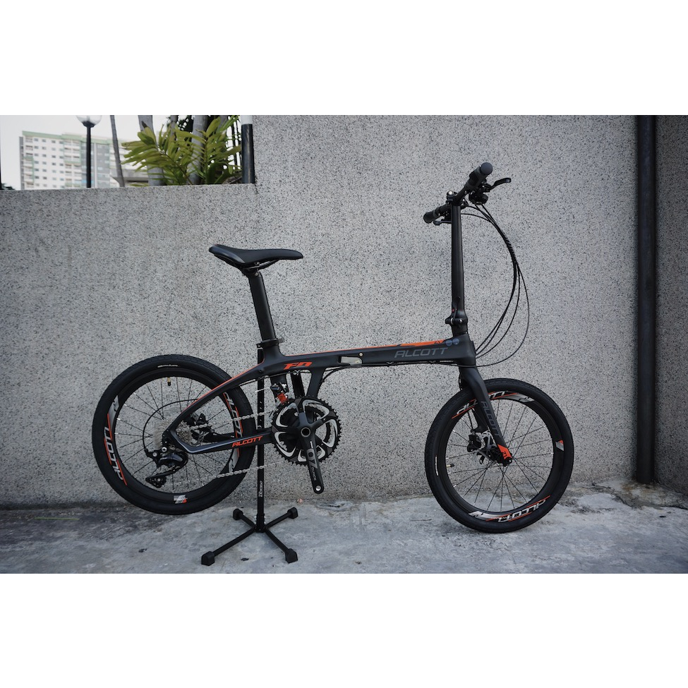 Alcott Z1 Carbon Folding Bike Shimano 105 R7000 2x11 Shopee Malaysia