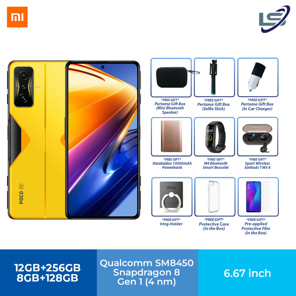 Xiaomi Poco F4 GT 5G (Global ROM) | 8GB+128GB / 12GB+256GB | Qualcomm 4nm  Snapdragon8 Gen 1 | Smart 120W HyperCharge | Shopee Malaysia