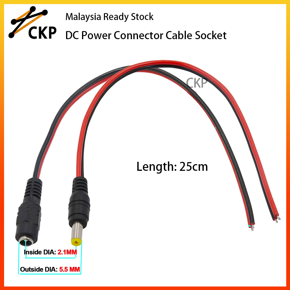 Plug Socket DC Male Copper Connector 12V Wire Cable – Buy The Best Products In The Online Store - Foto 13