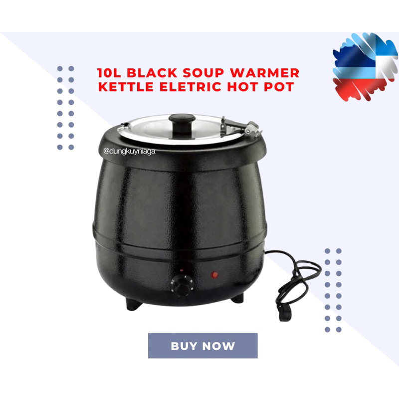 10L Electric Soup Heating Pot Stainless Steel Food Warmer Shopee Malaysia