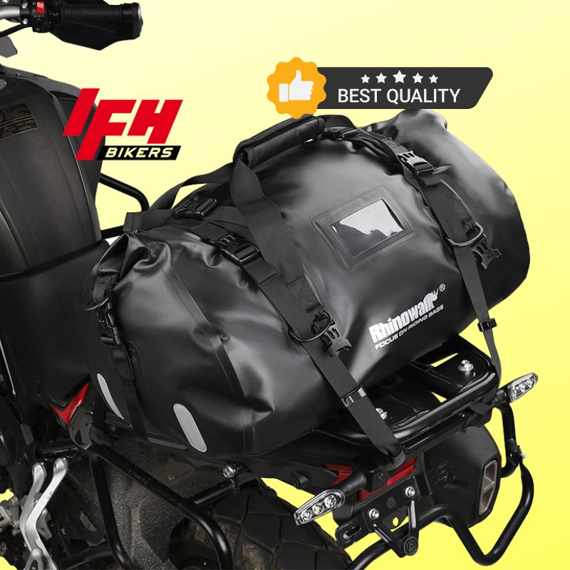 Rhinowalk Motorcycle Tail Bag 45L Waterproof Duffle Bag Motor Travel