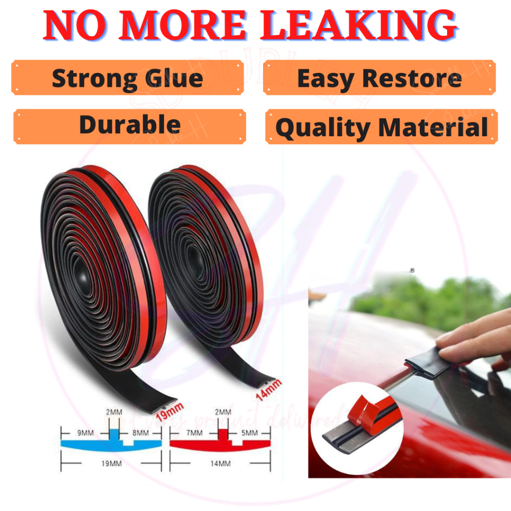 Car Ruber Seal Strips Slanted T-shape Roof Window Sealing Auto Sealant ...