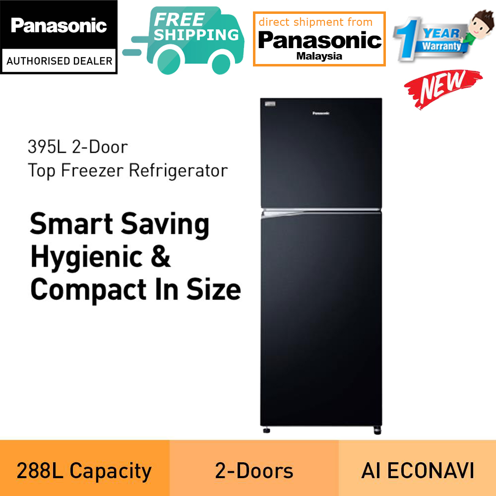 PANASONIC NR-TL381 395L INVERTER ENERGY SAVING 2-DOOR TOP FREEZER ...