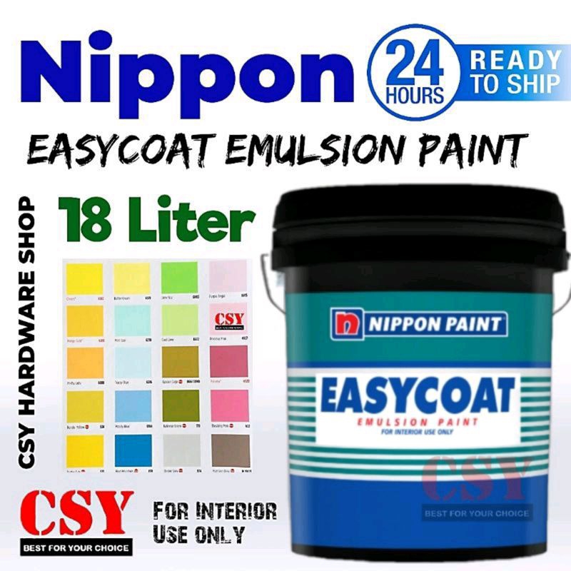 Nippon Paint EasyCoat Emulsion Paint 18Liter / Cat Murah dalam rumah