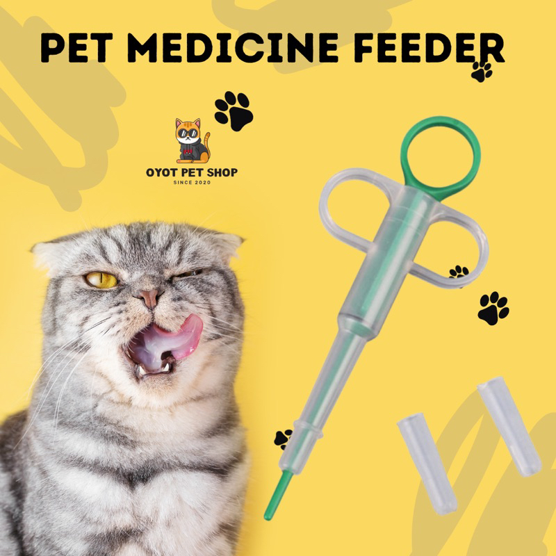 Pet Medicine Feeder Cat Pills Capsule Tablet Injector Dog Silicone