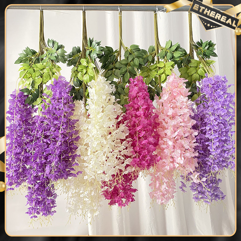 Artificial 3 Heads Wisteria Artificial flowers Shopee Malaysia