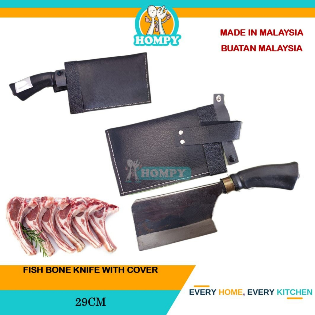 CAP BUMI FISH BONE KNIFE / KITCHEN KNIFE WITH COVER Shopee Malaysia