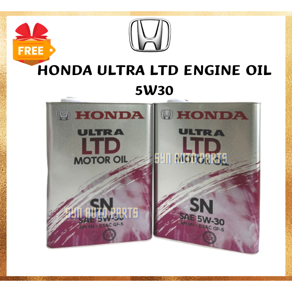 ORIGINAL Honda Ultra LTD SN 5W30 5W-30 Engine Oil 4L (Made in Japan ...
