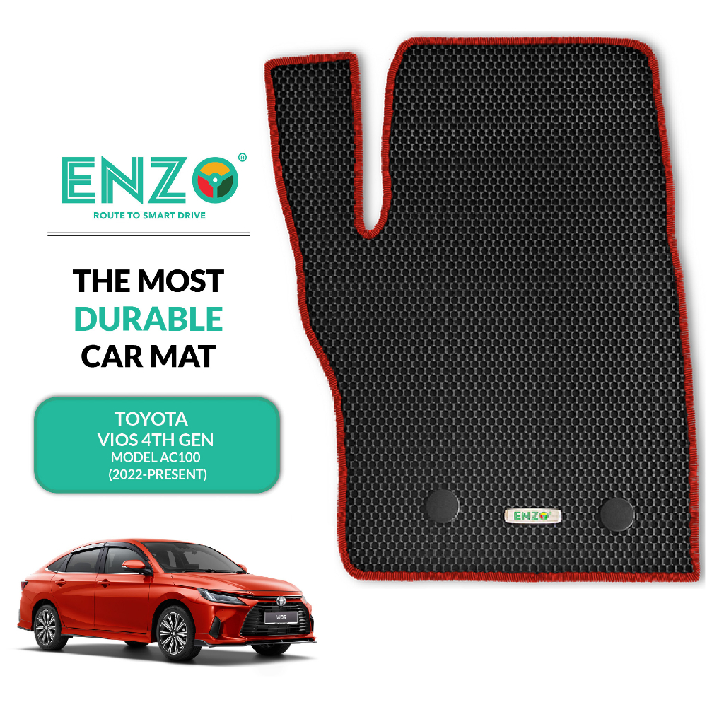 Enzo Car Mat Toyota Vios 4th Gen Model AC100 Type Malaysia (2022