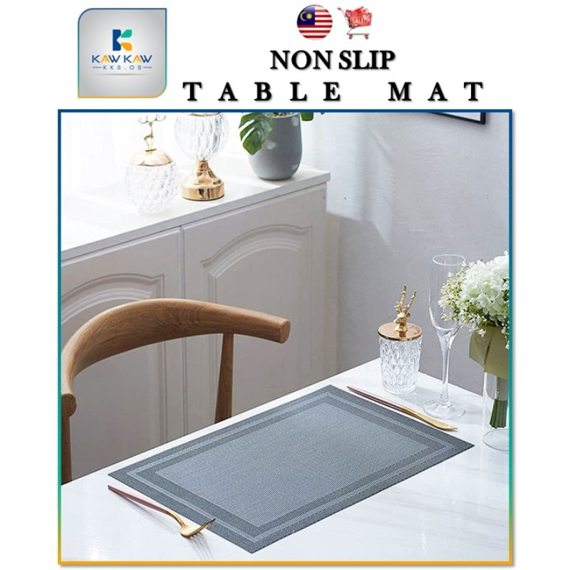 𝐊𝐊𝐒 𝐅𝐨𝐥𝐝𝐚𝐛𝐥𝐞 𝐓𝐚𝐛𝐥𝐞 𝐌𝐚𝐭 🚚 Odorless Classic Style Table Mat Anti Slip ...