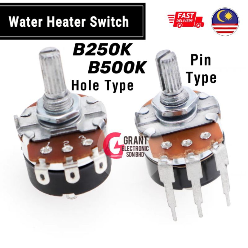 B250 B500 Water Heater Switch Variable Resistor Dimmer Controller
